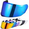 VCOROS Visiera Casco per FF808 Stream II,Visiera del casco Lente Antigraffio Flip up Lente,Protezione per Il Vento del Motociclo,Casco Parabrezza Moto Visiera a Lente Integrale (Blu cromo)