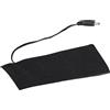 Atyhao Cuscinetti Riscaldanti Elettrici USB, 1 Paio di Termoforo USB 5V per Riscaldare i Piedi, Nero, Fibra di Carbonio, 19,6 x 6 cm