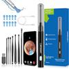Liebssen Otoscopio Pulizia Orecchie Pulisci Orecchie con Telecamera 1080P HD Fotocamera da 3,5 mm Impermeabile Endoscopio con 6 Luci LED, Pulisci Orecchie per iPhone, iPad e Android