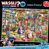 Wasgij Mystery 28, Feline Frenzy - Puzzle Unici da 1000 Pezzi per Adulti, colorato, impegnativo e rompicapo, 1000 Pezzi, 100% Cartone Riciclato, Jumbo