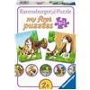 Ravensburger Puzzle per bambini Ravensburger - 05072 famiglie di animali nella fattoria - il mio primo puzzle da 9x2 pezzi - puzzle per bambini dai 2 anni in su