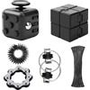 DELAIHUIL Cubo Antistress 6Pcs Fidget Cube Fidget Toys Giocattolo Per Le Dita Cubo Anti-Stress Adulti Ansia Relief Giocattoli Con 6 Diverse Funzioni Fidget Pad Regalo Per Adulti e Bambini