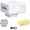 Godox iM20 Mini Flash per Fotocamera Ultra-Portatile Bianco Flash per Fotocamera per Canon Sony Nikon Fuji Panasonic Olympus Pentax, Riciclaggio Rapido 3s, Uscita Regolabile a 5 Livelli, Colore Bianco