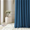 ROOM99 Tenda con occhielli argentati, Aura, 140 x 230 cm, larghezza x altezza, moderna Curtain per soggiorno, camera da letto, blu scuro, 1 pezzo