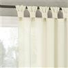 No. 918 Reman - Confezione da 2 tende a pannello semitrasparenti con passanti intrecciati, 101,6 x 243,8 cm, colore: avorio