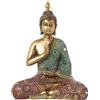 DRW Figura di un Buddha in resina con colori multipli 30 x 17 x 39 cm