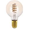 EGLO connect.z Smart Home lampadina Led E27, design vintage, G80, ZigBee, app e controllo vocale, dimmerabile, colore della luce regolabile, 360 lumen, 5 W, ambra