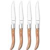 Amefa Royal - Set di 4 coltelli da bistecca in legno naturale, confezione regalo