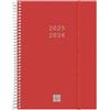 finocam Agenda Spirale 18 Mesi 2025 2026 Settimana Layout Orizzontale Luglio 2025 Dicembre 2026 (18 mesi) Rosso Internazionale