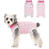 FEimaX Tuta da Recupero per Cani e Gatti Dopo l'Intervento Chirurgico, Body Post Operatorio Cane Femmina Maschio Tutina Post Operatoria per Cani di Piccola Media Taglia (Cuore rosa, M)