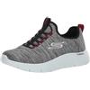 Skechers Gowalk Flex-Athletic Slip-on Casual Walking Shoes with Air Cooled Foam Sneakers, Scarpe da Ginnastica Uomo, Bianco Nero 2, 7 US