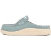 Kickback Frenchy Mocassini Slip‑On da Donna in Pelle Scamosciata con Fibbia - Design Leggero Tipo Mule con Suola Antiscivolo e Plantare Imbottito - Scarpe Estive Smart Casual - Khaki Brown, EU 40