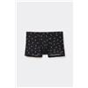 Tezenis Boxer In Cotone Elasticizzato Stampato Uomo Nero