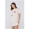 Tezenis Camicia Da Notte Mezza Manica Ciliegia Vichy Donna Verde