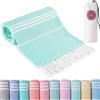 Hoqque Telo Mare Asciugamano Teli Grande Cotone Accessori da Spiaggia Asciugamani Antisabbia xxl Beach Towel Grandi 180x90 Regalo Donna Regali Uomo Sottile Salviettone Leggero per Campeggio Yoga Piscina