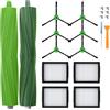 LOVECO Kit di Accessori Ricambi per iRobot Roomba e/i/j Serie i7 i7+ j7 j7+ E5 E6 E7 i8 i6 i5 i4 i3 i2 i1 j8 j6 j5 and Plus Version, 1 Set di spazzole in Gomma, 4 filtri, 6 spazzole laterali