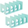 MEISO 2 Pezzi Organizer Armadio, Divisori per Borse Armadio Organizer, Porta Borse da Armadio A 4 Slot per Camera da Letto, Guardaroba, Libreria, Cucina, Stoccaggio E Organizzazione (Verde)