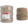 Rayher 4200531 corda di iuta, spago, cordino & Windhager Cordoncino Iuta, Filo di Legatura, Naturale, 4 mm x 50 m, 06158, Beige