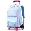 SYDARSYN Zaino Trolley Scuola Zainetti per Studenti Elementare Zaini per Studente Della Scuola di Rotolamento per Ragazze Ragazzi Borsone per Trolley a Ruote Zaino