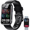 OUKITEL Smartwatch Donna Uomo, Due Cinghie 1.47" HD Orologio Smartwatch, 24+ Modalità Sportive Smart watch con Sonno/SpO2/24H Cardiofrequenzimetro, Impermeabile IP68 Fitness Tracker per Android iOS