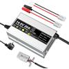Xnvua Caricabatterie LiFePO4 da 14,6V 20A per caricabatteria al litio ferro fosfato da 12V (12,8V) con ricarica rapida protegge la batteria