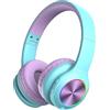 PowerLocus Cuffie per Bambini, PowerLocus Cuffie Bluetooth con Luce LED, Cuffie Senza Fili Pieghevoli con Microfono, Micro SD/TF, HD Stereo, 94DB Limitazione del Volume, Wireless e con Cavo,per Ragazzi e Ragazze