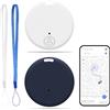 SELURK 2 Pcs Localizzatore Chiavi Bluetooth 5.2, Smart Tag GPS Compatibile con iOS e Android, Tracker GPS Avanzato per Oggetti, Borse, Portafogli, Animali, Valigie, Localizzatore Portatile con Allarme Sonoro