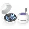 MOMMED Sterilizzatore UV Portatile, Sterilizzatore Portatile per Succhietti, Sterilizzazione al 99,99% in 3 Minuti, Autonomia della Batteria di 270 Minuti, Disinfettante per Succhietti da Viaggio
