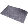 Cicilin Tappeto da bagno in microfibra, spesso, morbido, assorbente, in ciniglia, antiscivolo, lavabile in lavatrice, per pavimento, vasca e doccia, 60 x 90 cm, colore: grigio scuro