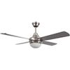 TECHBREY - Ventilatore da Soffitto con Luce | Motore AC Silenzioso | Pale Reversibili in Legno | Telecomando e Timer | Sistema Estate/Inverno, Navy Nickel, Lega di Acciaio