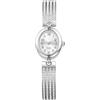OIDEA Orologio da donna con diamanti pieni: orologio da polso analogico al quarzo con quadrante ovale con strass e cinturino staccabile, orologio da polso casual da donna, Quadrante Ovale - Argento