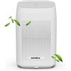 Senelux Deumidificatore elettrico, 2000 ml, ultra silenzioso, spegnimento automatico, bianco, modalità comfort, ideale per casa, camera da letto, armadio