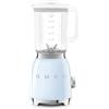 Smeg, Frullatore da Tavolo BLF03PBEU 1,5 L, 4 Livelli di Velocità, 4 Funzioni Smoothie, Pulse, Tritaghiaccio e Auto-Pulizia, Blocco Motore e Tappo Dosatore, Base Antiscivolo, 800W, Azzurro Pastello