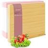 Gutherz® Tagliere in legno grande XXL, in bel bambù, 60 x 40 x 3 cm, reversibile, robusto, extra grande, durevole e adatto ai coltelli (bambù, 60 x 40 x 3 cm)