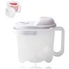 HERCHR 400ml scolapasta per il lavaggio del riso, Scola Riso Fori Piccoli Multifunzione con Manico per lavaggio verdure e frutta