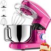 Facelle Impastatrice Planetaria Facelle Robot da Cucina 2000W Mixer Cucina 6,2 L Basso Rumore Multifunzione Impastatrice Professionale con Ganci Impastatore 6 Velocità, lavabile in lavastoviglie(Viola)