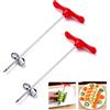 BNGGOGO 2 pezzi carota cetriolo manuale a spirale affettatrice a vite SpiralizerVerdure a spirale coltello intaglio strumento, cavaliere frutta e verdura, per carotare e scavare zucchine, patate, carote, mele