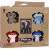 Bizak Fuggler, confezione da 5 figure da 6,5 cm con poster da collezione, 44 figure da collezione, per bambini e ragazze +4 anni (64110400-1)