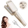 AVCXEC Ferro Arricciacapelli 32 mm, Piastra Onde Larghe con 4 Temperature Regolabili Ferrs Arricciacapelo a Onde Grandi Ferro-Arricciacapell per Involtini Francesi Rapido Piastra Beach Waves (Beige)