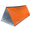 SLSWHLX Tenda di sopravvivenza di emergenza, 150 x 250 cm, impermeabile, per 2 persone, in mylar, riparo termico per escursionismo e campeggio (arancione)