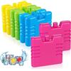 Homewit Piccole mattonelle di raffreddamento, set da 8 mini lavagnette refrigeranti per borsa frigo, contenitore refrigerante salvaspazio per il pranzo