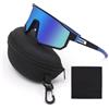 DHINCHANSAIB Occhiali da Sole Sportivi Polarizzati,Occhiali da Ciclismo Antivento Uomo e Donna,UV400 Occhiali Veloci Uomo,Occhiali Bici Polarizzati Sportivi per Ciclismo,Motociclismo,Corsa,Sci,Alpinismo-blu