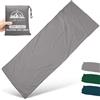 WILLNORN Sacco Lenzuolo da Rifugio 100% Cotone - Sacco Lenzuolo da Viaggio Leggero e Compatto XL 220 x 95 cm - Traspirante, Ideale per Zaino, Ostelli e Campeggio