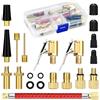 Ouxayapl Adattatore Valvola Bici, 21 Pezzi Set Adattatore per Valvola Presta SV DV AV, Adattatore Pompa Bicicletta, Adattatore Compressore Aria, Kit Gonfiaggio con Ago per Palloni, Accessori Bici (B)