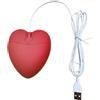 FUXIU Love Heart Mouse divertente USB con filo mouse per giochi per computer mouse studenti regali creativi