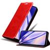 Cadorabo Custodia Libro Compatibile con Motorola Moto E20 / E30 / E40 in Rosso Mela - con Vani di Carte, Funzione Stand e Chiusura Magnetica - Portafoglio Cover Case Wallet Book Etui Protezione