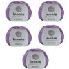 Lanaio filati pregiati di lana Gomitolo Cotone e Lana Merino per Maglia e Uncinetto Perfetto Tutte le Stagioni Resistente Facile da Lavorare Morbidissimo Ideale anche Per Copertine Neonato Conf. da 5 gomitoli Col Violet 14450