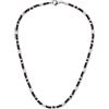 COAI Collana Vintage da Uomo con Perline di Gusci di Noce di Cocco e Howlite, Collana da Uomo Estiva 50cm