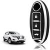 TOOMUME Cover Chiave TPU, Custodia Chiave Adatto per Nissan Qashqai J11 J12 Juke F15 Xtrail T32 Micra K13 K14 Infiniti Q50 QX60 EX35 FX45, Copri Chiavi Guscio Chiave Auto Telecomando - Bagagliaio