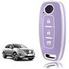 TOOMUME Cover Chiave TPU, Custodia Chiave Adatto per Nissan Qashqai J12 Juke F16 Xtrail T33 Airya B6 B8 B9 Micra Altima Teana Murano Kicks, Copri Chiavi Guscio Chiave Auto Telecomando - Bagagliaio